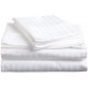 Sale Active Pure White Striped Cotton Bedsheet for Double Bed with 2 Pillow Covers – Soft & Hypoallergenic Sale Active Pure White Striped Cotton Bedsheet for Double Bed with 2 Pillow Covers – Soft & Hypoallergenic